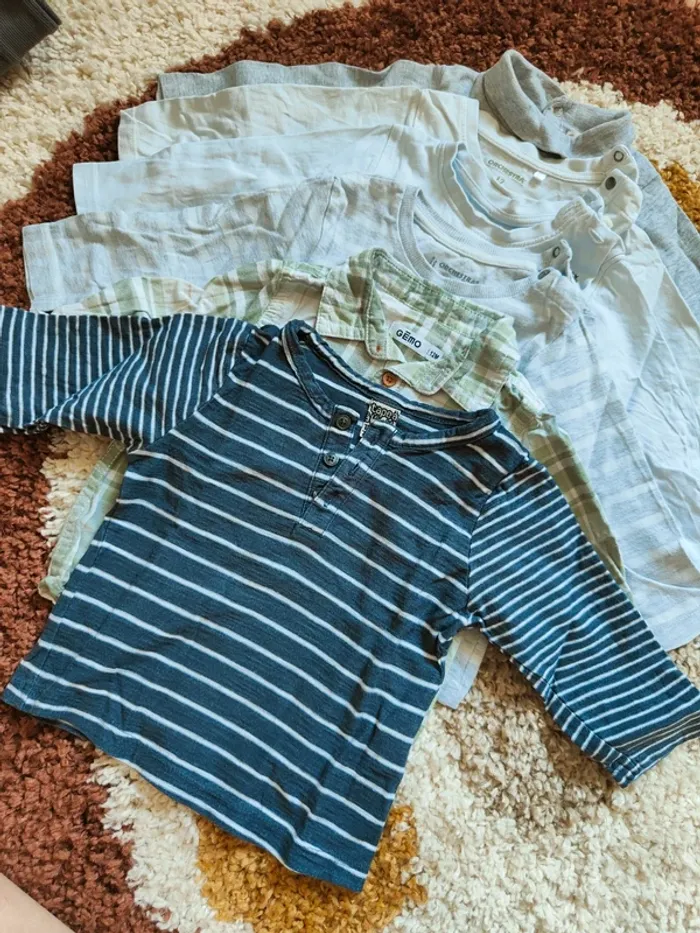 Lot 7 tee-shirts manches longues - photo numéro 2