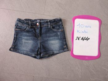short en jeans kiabi taille 10 ans