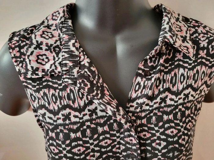 Robe tunique plage Vila Clothes
taille XS 34 chemisier rose noir - photo numéro 3