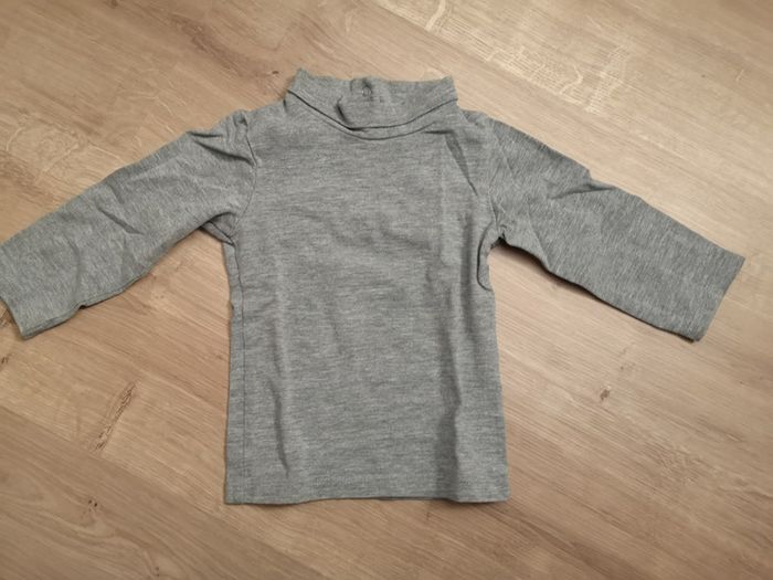 Sous pull stretch gris 9 mois