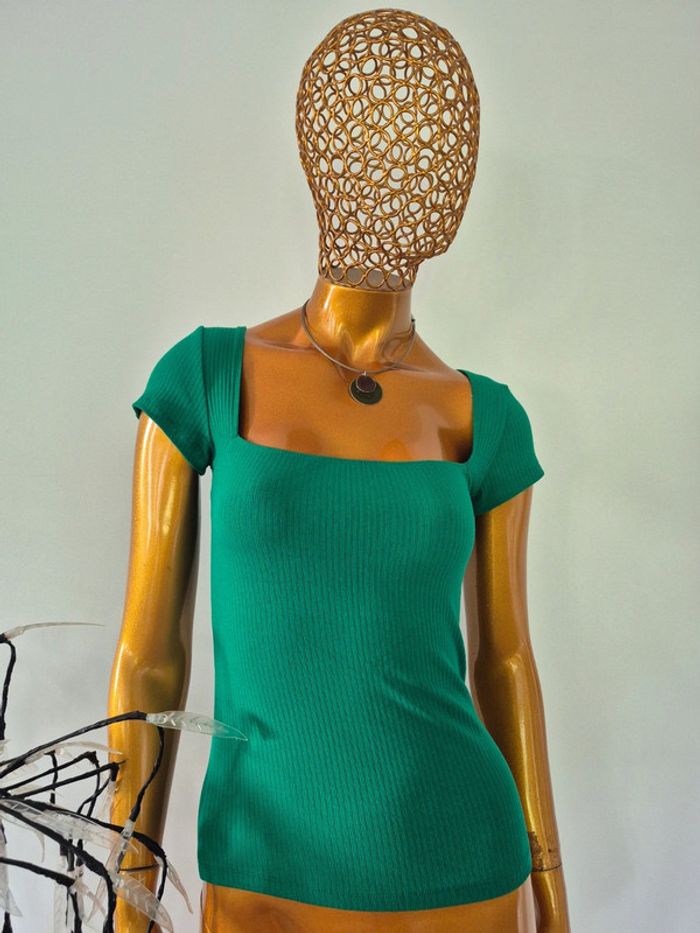 Top Femme Vert
