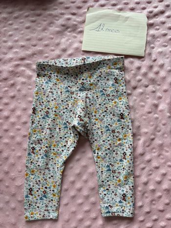Legging fleuri 12 mois