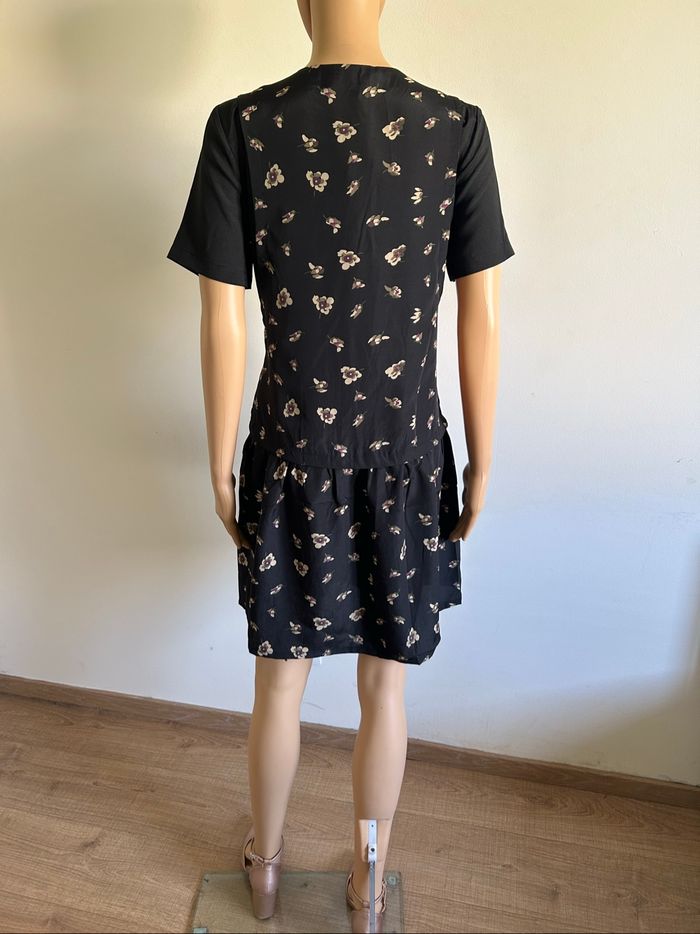 Robe noire et beige neuve à manches courtes See U Soon taille M (valeur 39€) - photo numéro 6