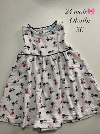 Robe 🎀 24 mois