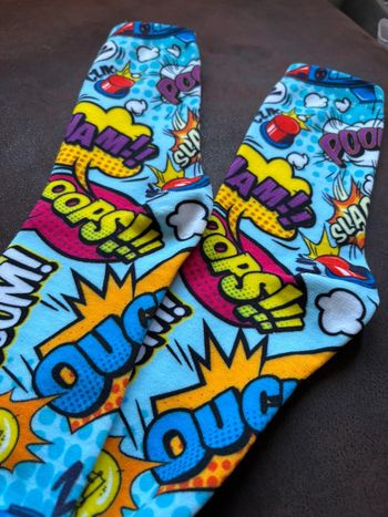 Chaussettes bande dessinée neuve fun
