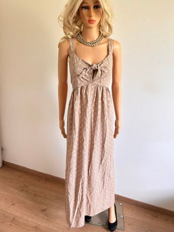 Robe longue à bretelles Made in Italy taille unique bon état (avec défaut)