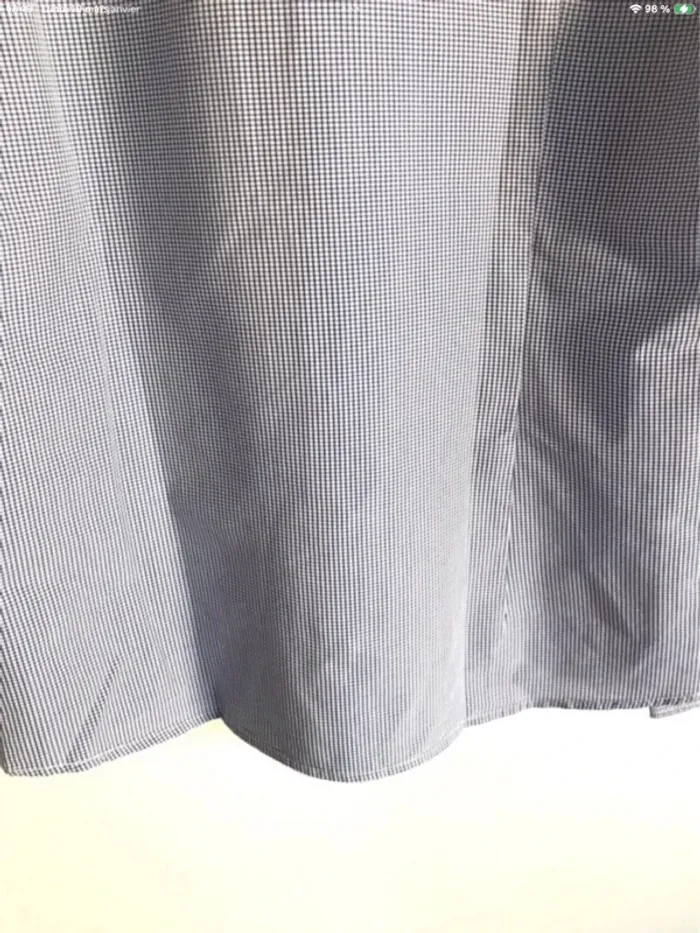 Chemise à carreaux bleu et blanc Camaieu taille 36/38 - photo numéro 9