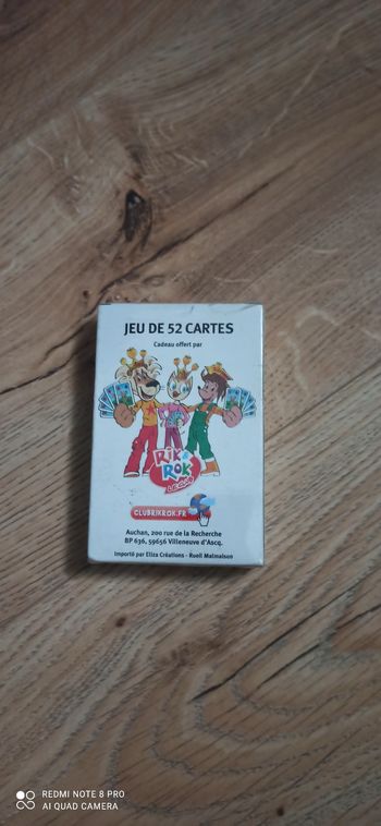 Jeu de 54 cartes Rik et rok