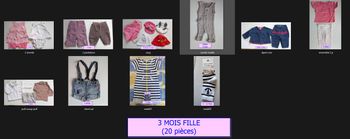 Lot habits 3 mois fille