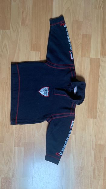 Pull bleu marine et rouge - Basic One 6 ans garçon