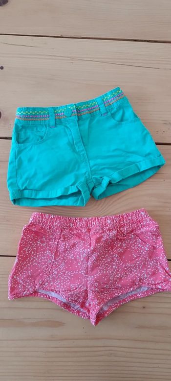 Lot 2 short fille 6 ans