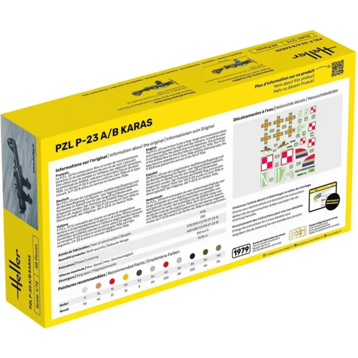 HELLER 56247 maquette starter kit PZL 23 Karas échelle 1/72 - photo numéro 6