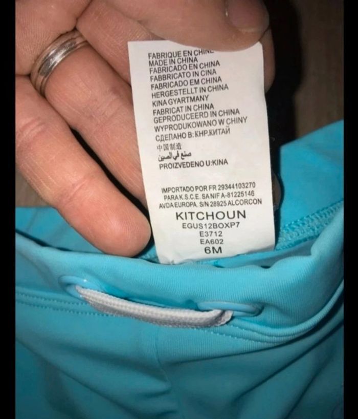 Maillot/ caleçon/ boxer de bain bébé garçon 6 mois neuf by Kitchoun - photo numéro 2