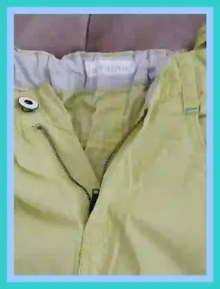 Pantacourt Inextenso auchan jaune fluo garçon 12 ans - photo numéro 4