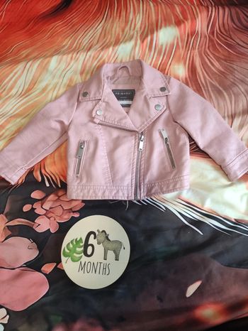 Manteau blazer rose pâle 6 mois