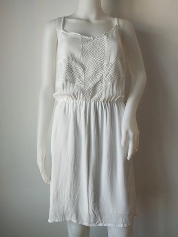 Robe blanche Morgan bretelles ajustables