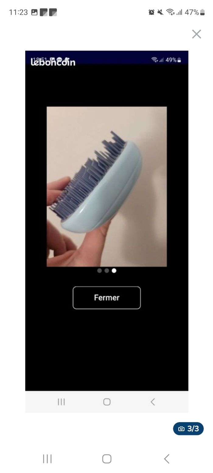 Petite brosse ronde Birchbox/Accessories bleu - photo numéro 3