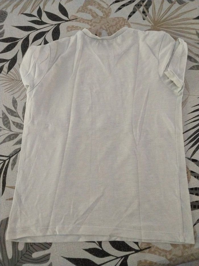 Tee shirt blanc avec animaux IKKS 8 ans - photo numéro 2