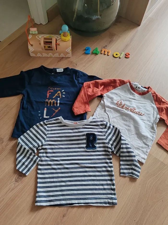 Lot t-shirt 24 mois