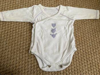 body manches longues taille 0 mois