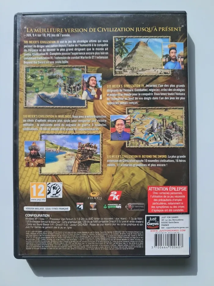 Jeu vidéo PC Sid Meier's Civilization IV Complete - photo numéro 2
