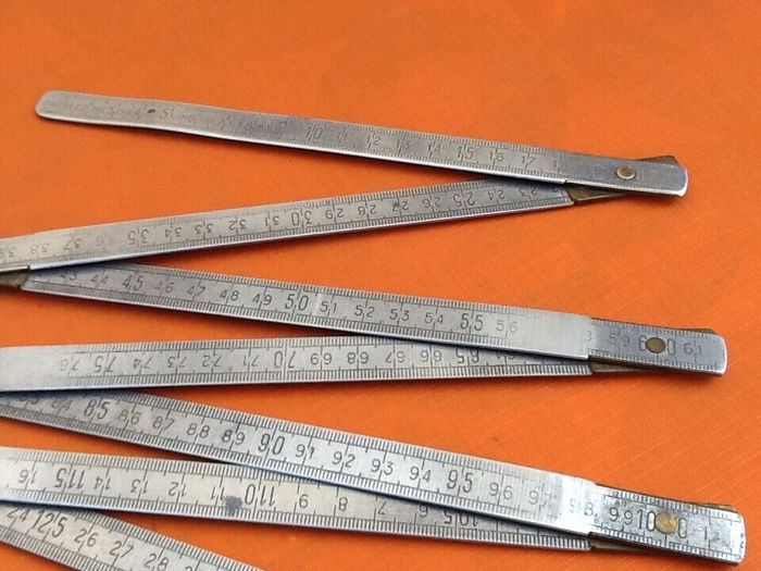 Double mètre pliant LJM (Justin Ledru Manufacture) DURALUMIN - photo numéro 7