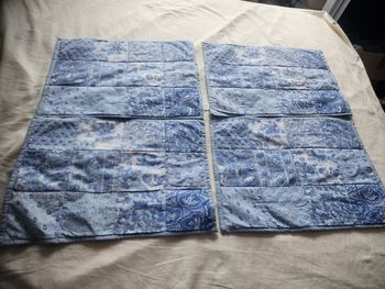 Lot de 4 sets de table tissu