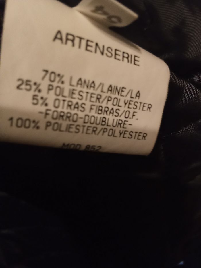Manteau 3/4 homme taille 54, 70 % laine - photo numéro 9