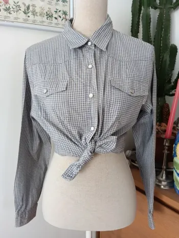 Chemise vichy en coton vintage 90's she's a girl