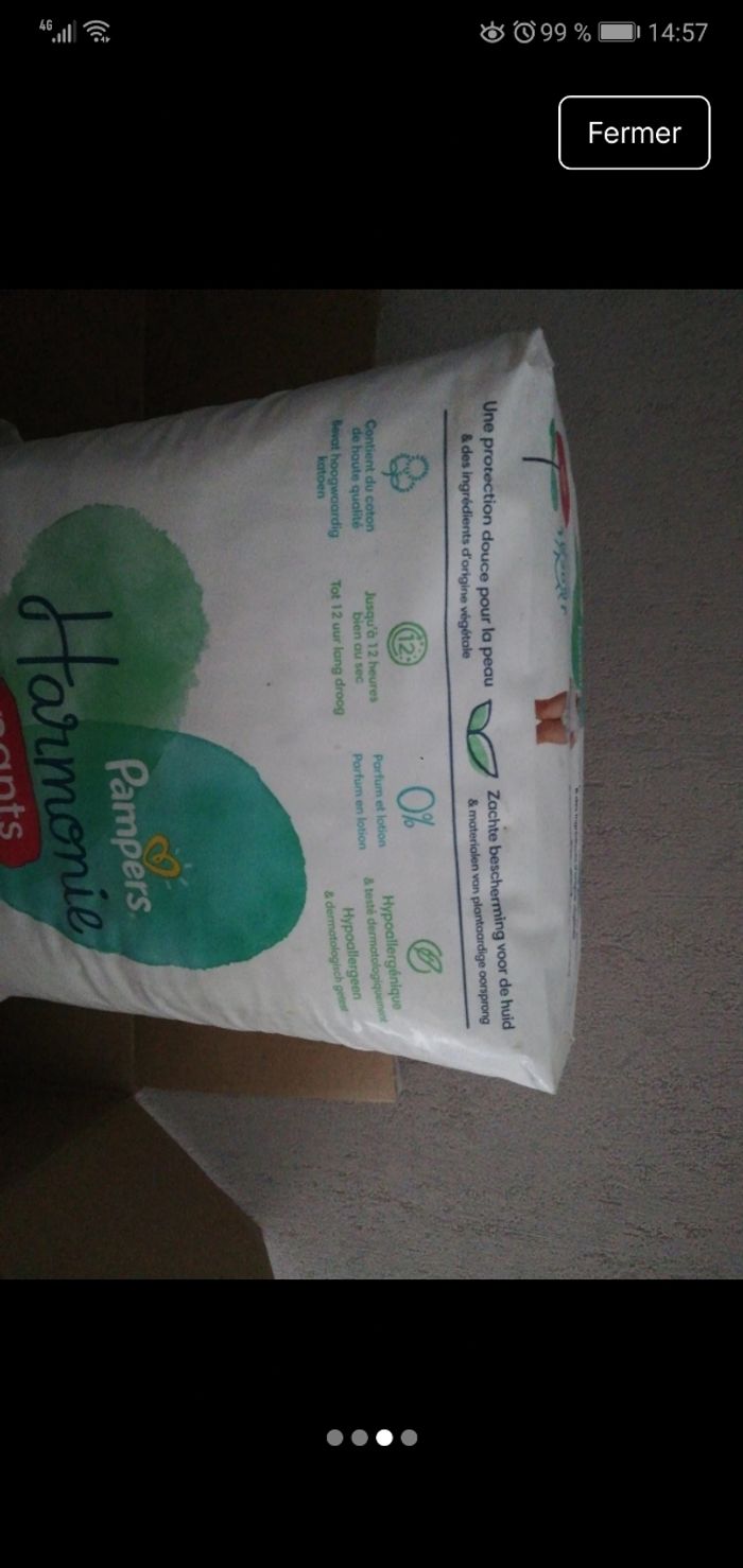 Lot de 60 couches neuves pampers - photo numéro 3