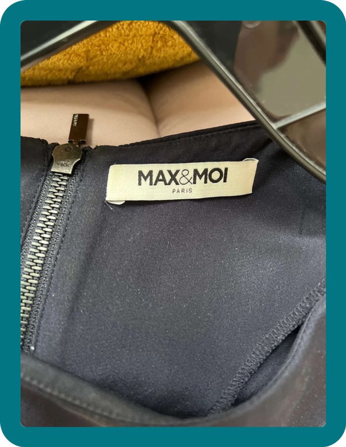 Robe manches chauve-souris aux genoux 100% soie taille 38 - Max&Moi - photo numéro 5