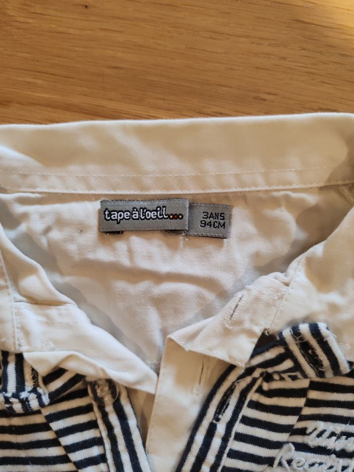 T shirt manches longues avec chemise