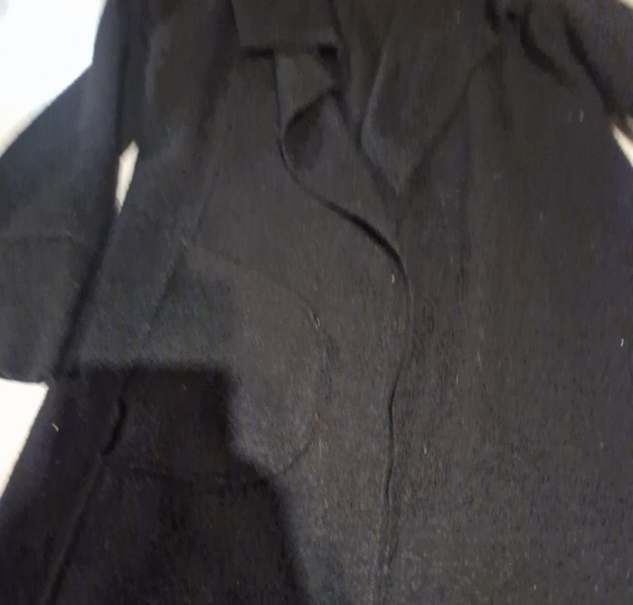 Joli manteau noir 100% laine, taille 36 - photo numéro 5