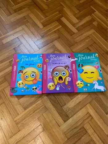 Lot de 3 mon journal emoji
