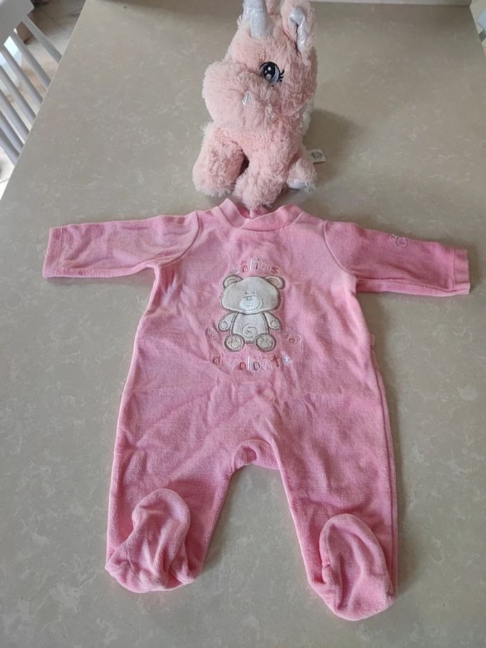 Pyjama 1 mois rose 🐻🧸