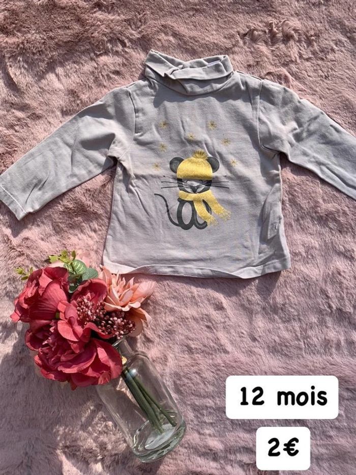 T-shirt fille 12 mois