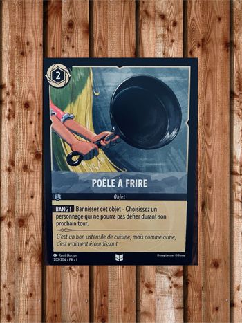 Carte Disney Lorcana Objet Poêle à frire 202/204 FR.1