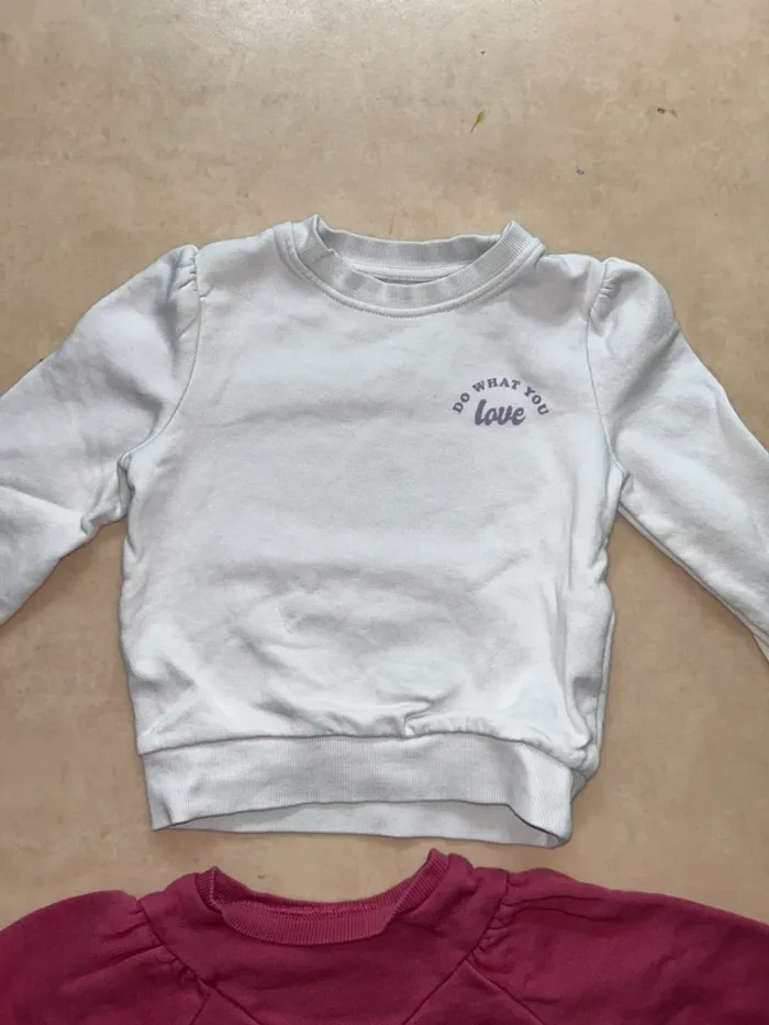 Lot de 3 pulls Sweat fille taille 6 ans orchestra et kiabi - photo numéro 5