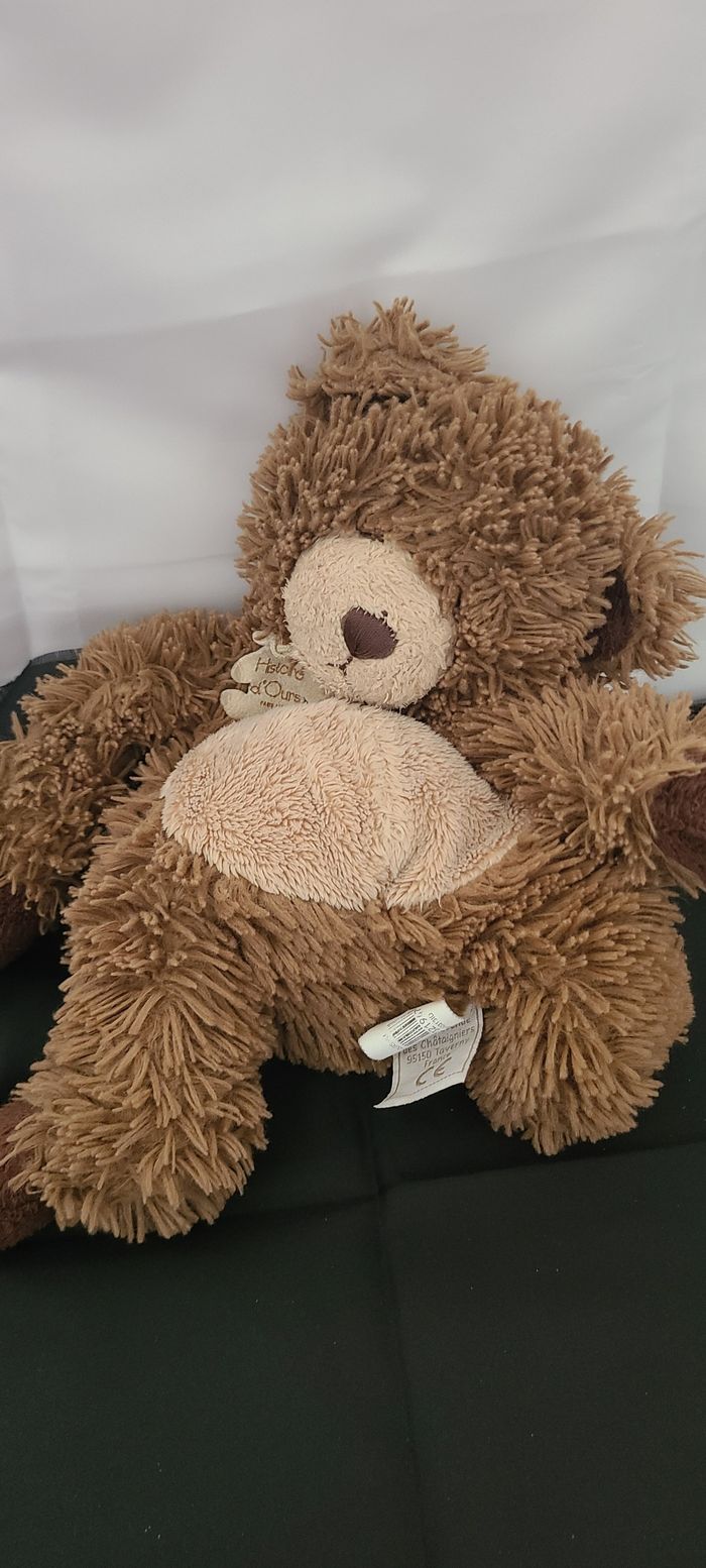 Peluche ours HISTOIRE D'OURS Les Papouill'ours marron beige - photo numéro 4