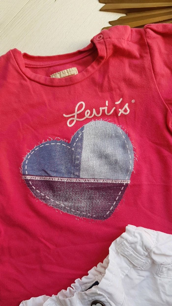 Ensemble 3 pièces fille été 18 mois Levis okaidi kiabi - photo numéro 4