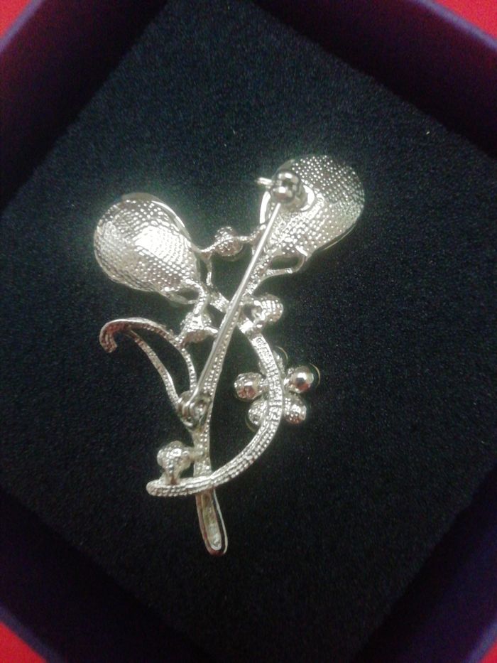 Broche pierre cristal et strass - photo numéro 3