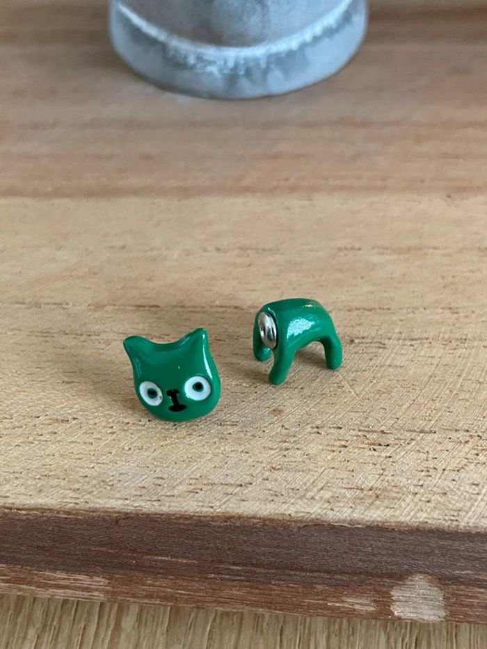 Boucle d’oreille chat - photo numéro 6
