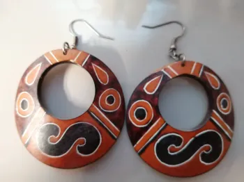 Boucles d'oreilles en bois