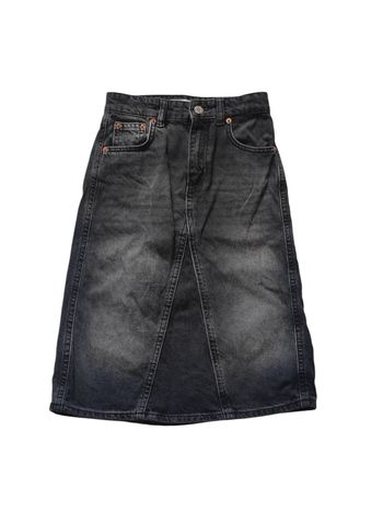Jupe longue Jean noir / gris 8 ans