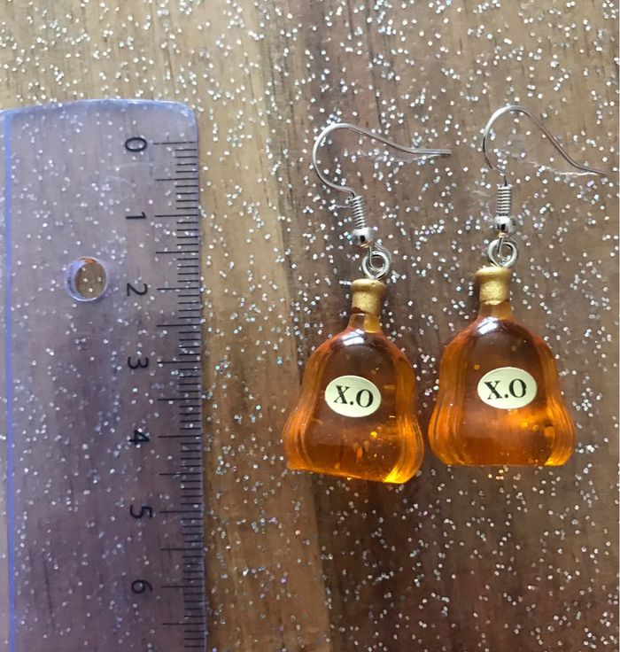Boucles d’oreilles bouteilles XO - photo numéro 2