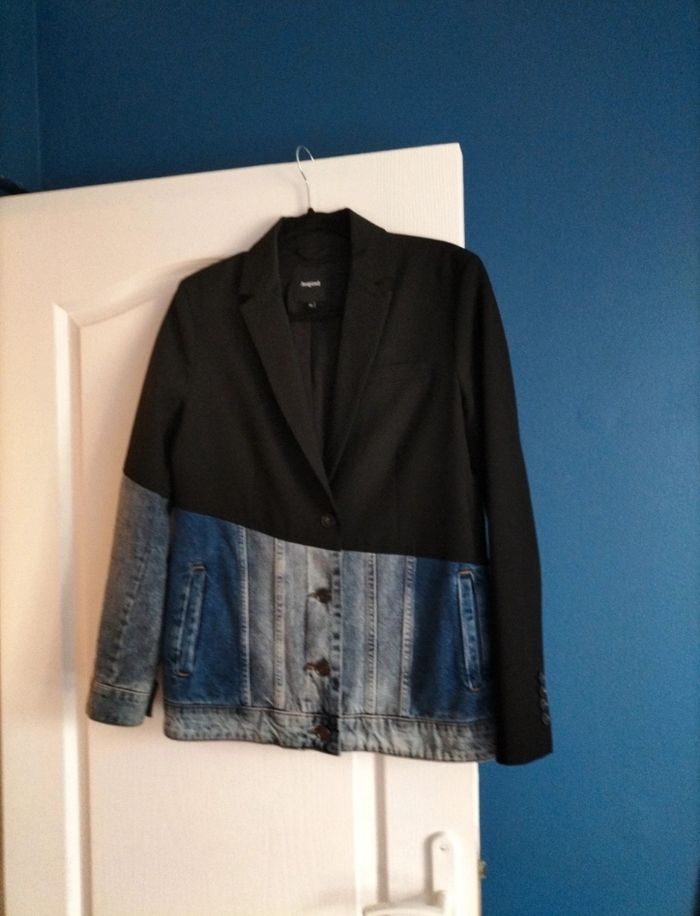 Magnifique blazer bi-matiere Desigual 40