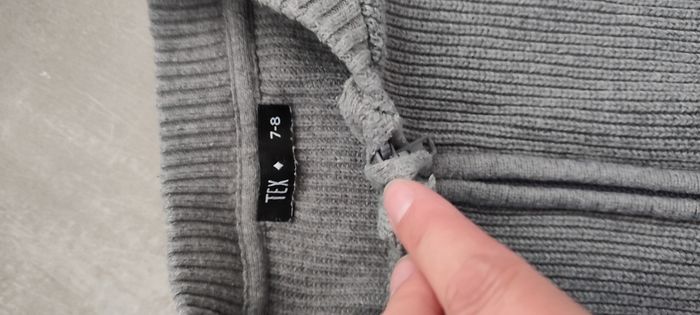 Gilet gris épais 7/8 ans - photo numéro 5