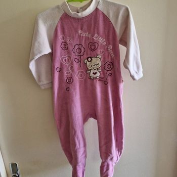 1 an pyjama rose Petit ours