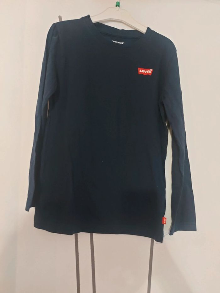 Tee shirt manche longue levis mixte 10 ans - photo numéro 2