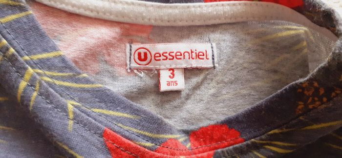 T-shirt fille 3-4 ans / U essentiel - photo numéro 2